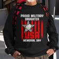 Military Daughter Freedom Memorial Day Funny Gift Sweatshirt Gifts for Old Men