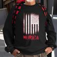 Murica American Flag Patriotic Sweatshirt Gifts for Old Men