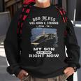 My Son Is On Uss John C Stennis Cvn 74 Cvn Sweatshirt Gifts for Old Men