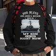 My Son Is On Uss John S Mccain Ddg Sweatshirt Gifts for Old Men
