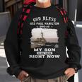 My Son Is On Uss Paul Hamilton Ddg Sweatshirt Gifts for Old Men