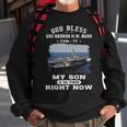My Son Is On Uss Uss George H W Bush Cvn Sweatshirt Gifts for Old Men