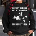 Not My Circus Not My Monkeys My Monkeys Fly Witch Halloween Sweatshirt Gifts for Old Men