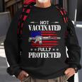 Not Vaccinated Fully Protected Pro Gun Anti Vaccine Tshirt Sweatshirt Gifts for Old Men