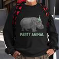 Party Animal Hippo Birthday Gift Funny Hippo Birthday Gift Sweatshirt Gifts for Old Men