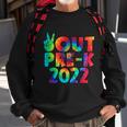Peace Out Pregiftk 2022 Tie Dye Happy Last Day Of School Funny Gift Sweatshirt Gifts for Old Men
