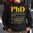 Phd Graduate Phd Graduation Doctorate Degree Definition Men Women Sweatshirt Graphic Print Unisex Gifts for Old Men