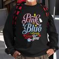 Pink Or Blue I Already Love You Gift Cute Gender Reveal Party Gift Sweatshirt Gifts for Old Men