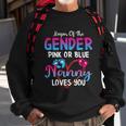 Pink Or Blue Nanny Loves You Keeper Of The Gender Gift Sweatshirt Gifts for Old Men