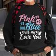 Pink Or Blue We All Love You Party Pregnancy Gender Reveal Gift Sweatshirt Gifts for Old Men