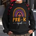 Pre-K Halloween Squad Leopard Rainbow Teacher Student Sweatshirt Gifts for Old Men