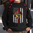 Proud To Be A Firefighter Usa American Flag Thin Red Line Sweatshirt Gifts for Old Men