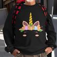 Pumpkin Autumn Fall Unicorn Cute Graphic Design Printed Casual Daily Basic Sweatshirt Gifts for Old Men
