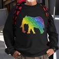 Rainbow Elephant V2 Sweatshirt Gifts for Old Men