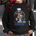 Red White And Boozed 4Th Of July Uncle Sam Sweatshirt Gifts for Old Men