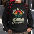 Retro Bigfoot Hide And Seek World Champion Sasquatch Sweatshirt Gifts for Old Men