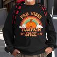 Retro Fall Vibes And Pumpkin Spice Rainbow Fall Autumn Sweatshirt Gifts for Old Men