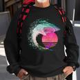 Retro Surfer Shark Wave Sweatshirt Gifts for Old Men