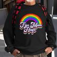 Retro Vintage Free Mom Hugs Rainbow Lgbtq Pride V2 Sweatshirt Gifts for Old Men