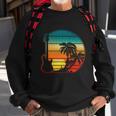 Retro Vintage Guitar Sunset Sunrise Island Sweatshirt Gifts for Old Men