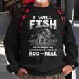 Rod And Reel Sweatshirt Gifts for Old Men