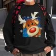 Rudolph Red Nose - Reindeer Closeup Christmas Tshirt Sweatshirt Gifts for Old Men