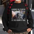 Running The Country Is Like Riding A Bike Joe Biden Funny Design Anti Biden Sweatshirt Gifts for Old Men