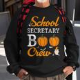 School Secretary Boo Crew Halloween School Office Squad Sweatshirt Gifts for Old Men
