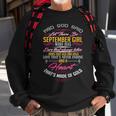 September Girl Always Listens Tshirt Sweatshirt Gifts for Old Men