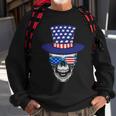 Skull 4Th Of July Uncle Sam Us Graphic Plus Size Shirt For Men Women Family Boy Sweatshirt Gifts for Old Men