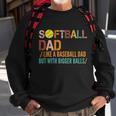 Softball Dad Like A Baseball Dad Vintage Tshirt Sweatshirt Gifts for Old Men