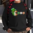St Patricks Day Irish Flag Pac Man Shamrocks Sweatshirt Gifts for Old Men