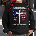 Stand For The Flag Kneel For The Cross Usa Eagle Tshirt Sweatshirt Gifts for Old Men
