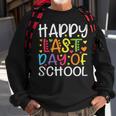 Stars Happy Last Day Of School Cute Graduation Teacher Kids Sweatshirt Gifts for Old Men