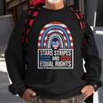 Stars Stripes &Amp Equal Rights Rainbow American Flag Feminist Sweatshirt Gifts for Old Men