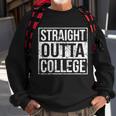 Straight Outta College Funny Senior Graduate Graudation Sweatshirt Gifts for Old Men