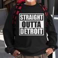 Striaght Outta Detroit Michigan Tshirt Sweatshirt Gifts for Old Men