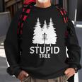 Stupid Tree Disc Golf Tshirt Sweatshirt Gifts for Old Men