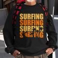 Surfing Retro Beach Sweatshirt Gifts for Old Men