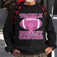 Tackle Breast Cancer Awareness Football Sweatshirt Gifts for Old Men