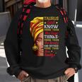 Taurus Girl Queen Melanin Afro Queen Black Zodiac Birthday Sweatshirt Gifts for Old Men