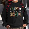 Teacher Graduation Leopard Happy Last Day Of School Gift Sweatshirt Gifts for Old Men