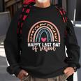 Teacher Graduation Leopard Rainbow Happy Last Day Of School Meaningful Gift Sweatshirt Gifts for Old Men