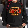 Teachers Rock Ab V Cd Abcd Sweatshirt Gifts for Old Men