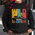 Team First Grade Wild About First Grade Back To School Sweatshirt Gifts for Old Men