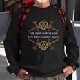 The Dice Giveth And Taketh Dungeons And Dragons Inspired Sweatshirt Gifts for Old Men