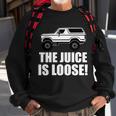 The Juice Is Loose White Bronco Funny Tshirt Sweatshirt Gifts for Old Men