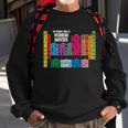 The Periodic Table Of Horror Movies Chemistry Science Men Women Sweatshirt Graphic Print Unisex Gifts for Old Men