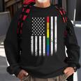 Thin Rainbow Line Lgbt Gay Pride Flag Tshirt Sweatshirt Gifts for Old Men