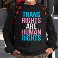 Trans Rights Are Human Rights Colors Logo Tshirt Sweatshirt Gifts for Old Men